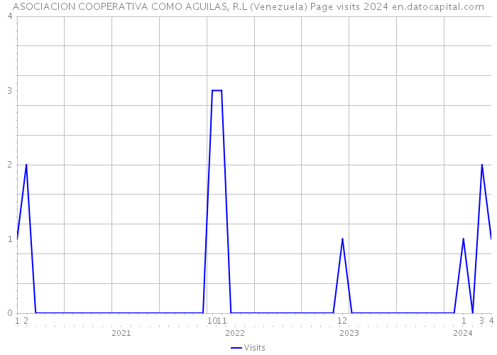 ASOCIACION COOPERATIVA COMO AGUILAS, R.L (Venezuela) Page visits 2024 