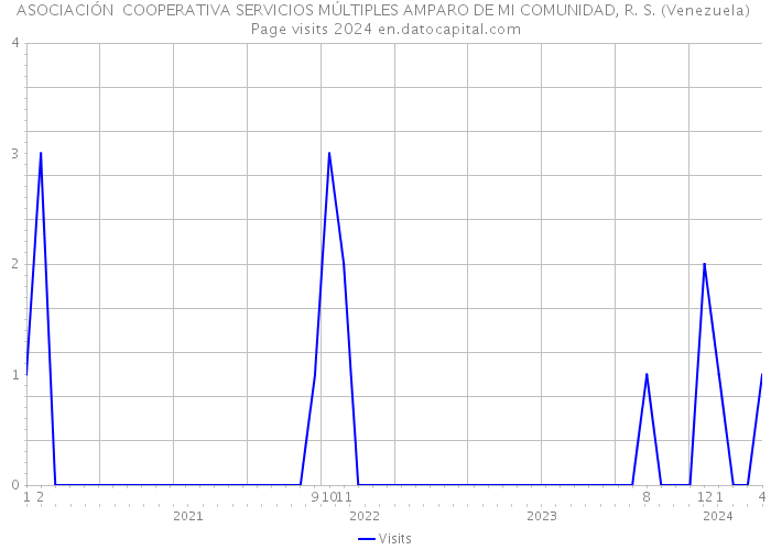 ASOCIACIÓN COOPERATIVA SERVICIOS MÚLTIPLES AMPARO DE MI COMUNIDAD, R. S. (Venezuela) Page visits 2024 