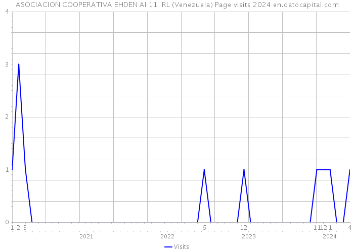 ASOCIACION COOPERATIVA EHDEN AI 11 RL (Venezuela) Page visits 2024 