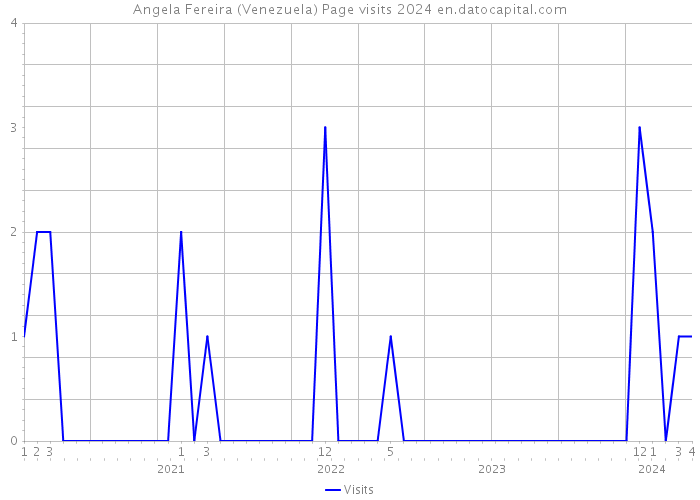 Angela Fereira (Venezuela) Page visits 2024 