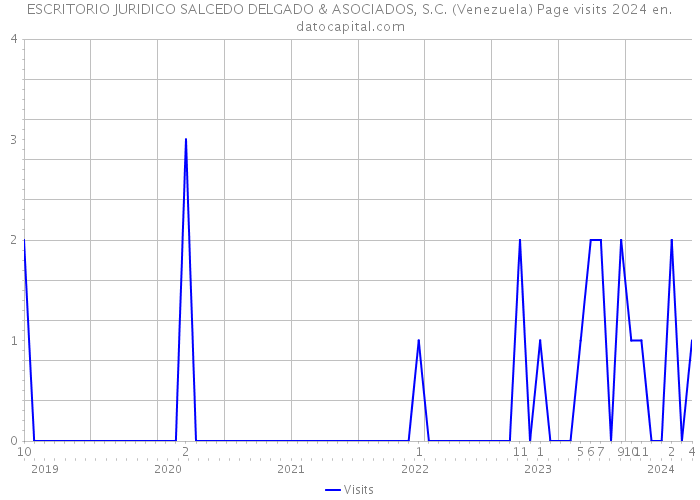 ESCRITORIO JURIDICO SALCEDO DELGADO & ASOCIADOS, S.C. (Venezuela) Page visits 2024 