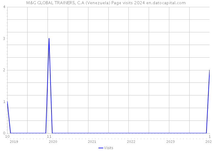 M&G GLOBAL TRAINERS, C.A (Venezuela) Page visits 2024 