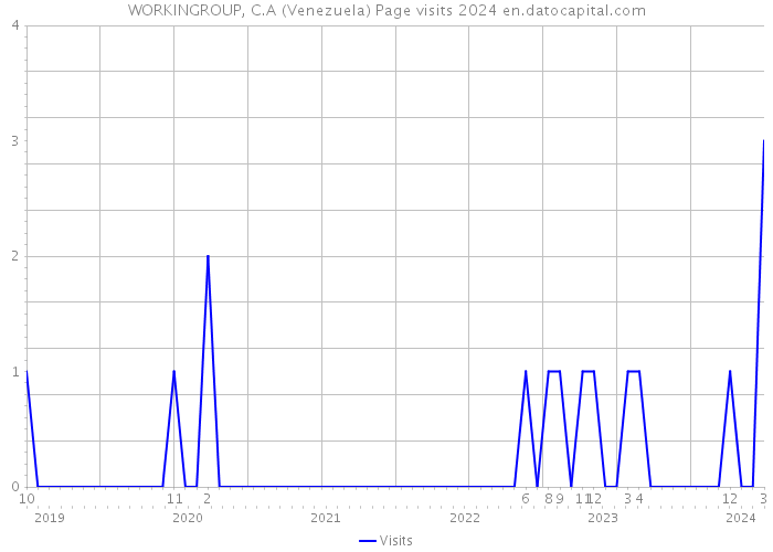 WORKINGROUP, C.A (Venezuela) Page visits 2024 