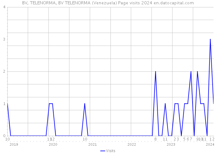 BV, TELENORMA, BV TELENORMA (Venezuela) Page visits 2024 
