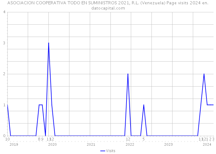 ASOCIACION COOPERATIVA TODO EN SUMINISTROS 2021, R.L. (Venezuela) Page visits 2024 