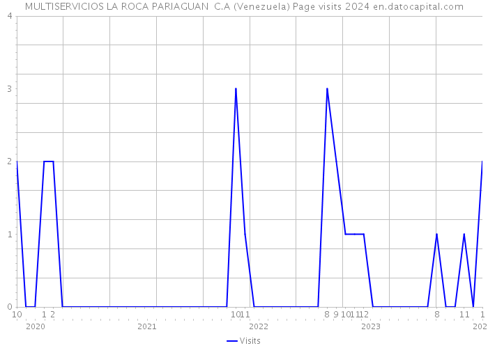 MULTISERVICIOS LA ROCA PARIAGUAN C.A (Venezuela) Page visits 2024 