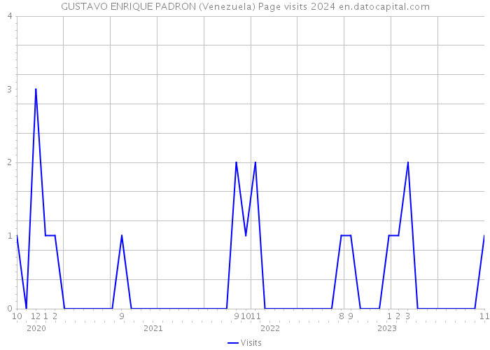 GUSTAVO ENRIQUE PADRON (Venezuela) Page visits 2024 