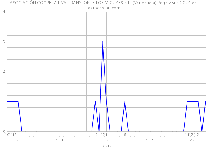 ASOCIACIÓN COOPERATIVA TRANSPORTE LOS MICUYES R.L. (Venezuela) Page visits 2024 