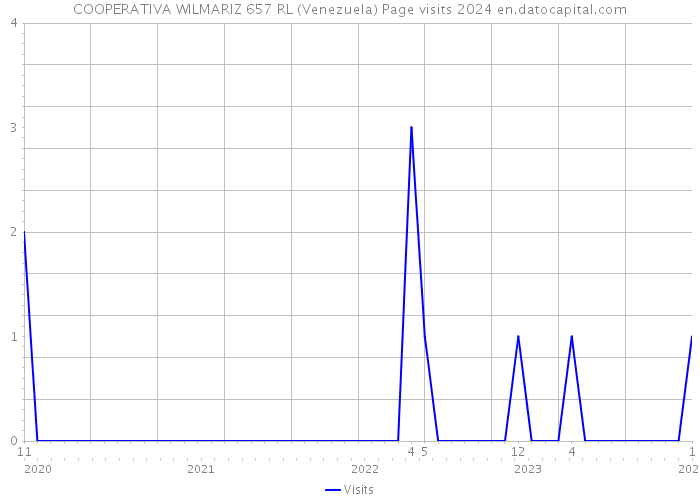 COOPERATIVA WILMARIZ 657 RL (Venezuela) Page visits 2024 
