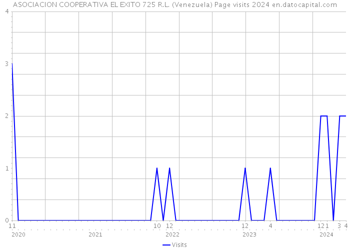 ASOCIACION COOPERATIVA EL EXITO 725 R.L. (Venezuela) Page visits 2024 