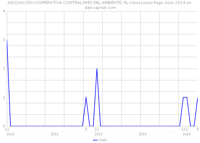 ASOCIACIÓN COOPERATIVA CONTRALORES DEL AMBIENTE, RL (Venezuela) Page visits 2024 