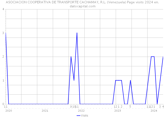 ASOCIACION COOPERATIVA DE TRANSPORTE CACHAMAY, R.L. (Venezuela) Page visits 2024 