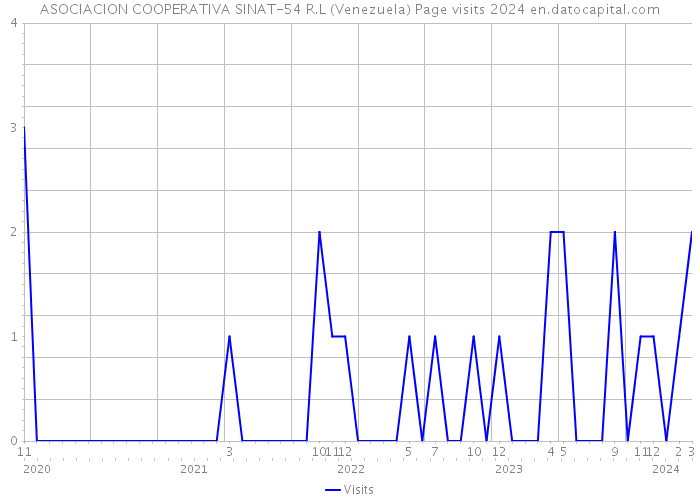 ASOCIACION COOPERATIVA SINAT-54 R.L (Venezuela) Page visits 2024 