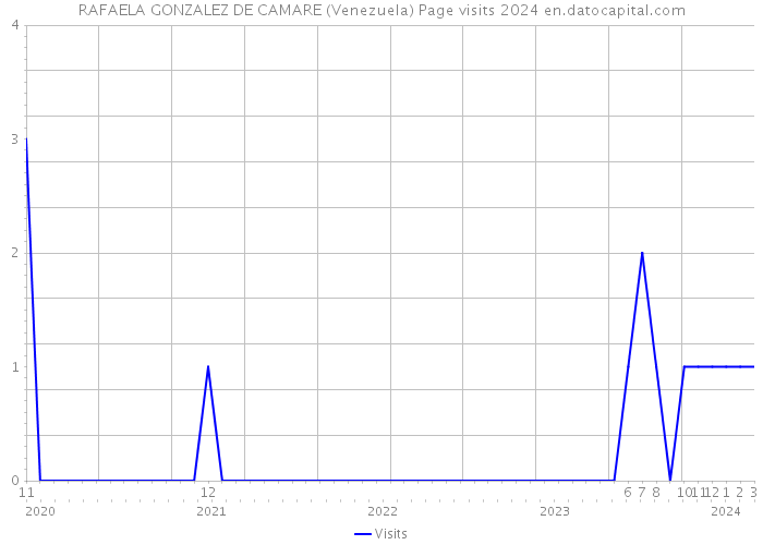 RAFAELA GONZALEZ DE CAMARE (Venezuela) Page visits 2024 