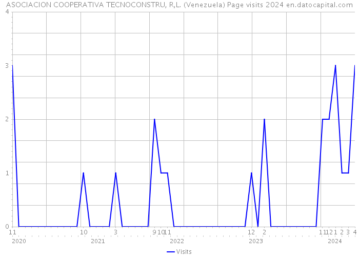 ASOCIACION COOPERATIVA TECNOCONSTRU, R,L. (Venezuela) Page visits 2024 