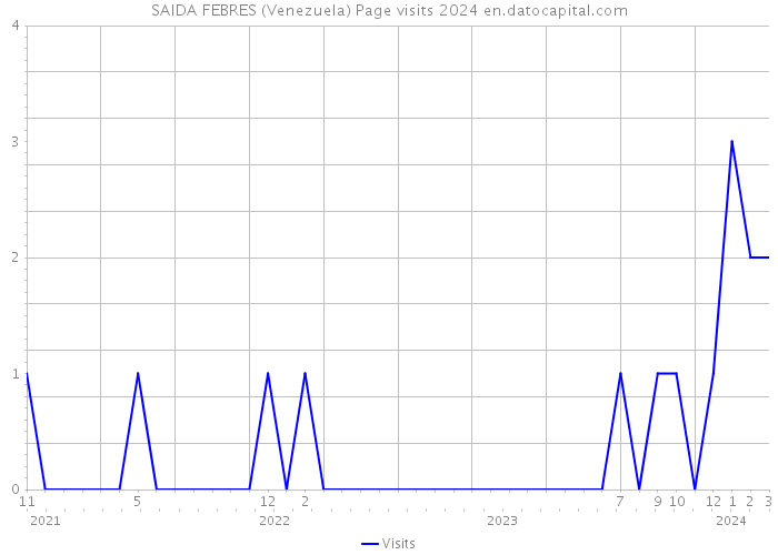 SAIDA FEBRES (Venezuela) Page visits 2024 