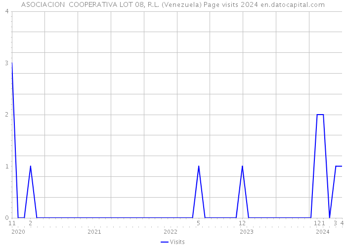 ASOCIACION COOPERATIVA LOT 08, R.L. (Venezuela) Page visits 2024 
