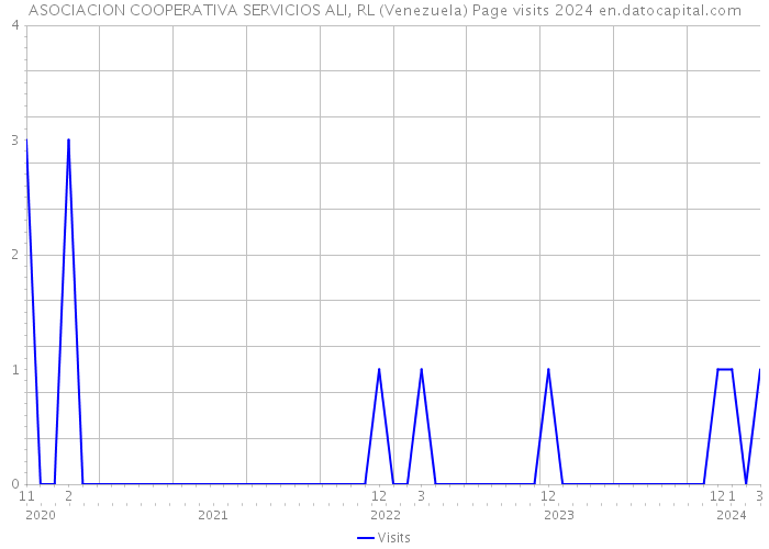ASOCIACION COOPERATIVA SERVICIOS ALI, RL (Venezuela) Page visits 2024 