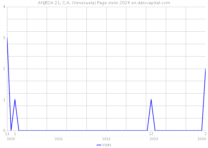 ANJECA 21, C.A. (Venezuela) Page visits 2024 