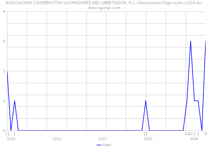 ASOCIACION COOPERATIVA LUCHADORES DEL LIBERTADOR, R.L. (Venezuela) Page visits 2024 