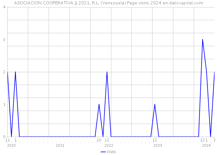 ASOCIACION COOPERATIVA JJ 2021, R.L. (Venezuela) Page visits 2024 