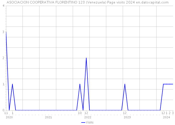 ASOCIACION COOPERATIVA FLORENTINO 123 (Venezuela) Page visits 2024 