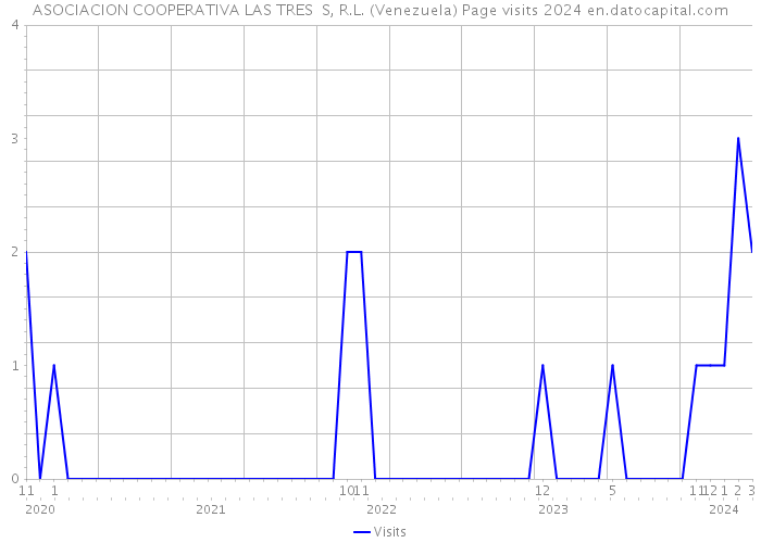 ASOCIACION COOPERATIVA LAS TRES S, R.L. (Venezuela) Page visits 2024 