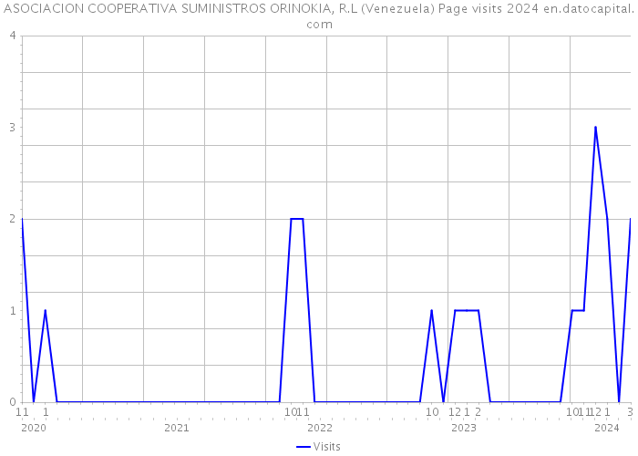 ASOCIACION COOPERATIVA SUMINISTROS ORINOKIA, R.L (Venezuela) Page visits 2024 