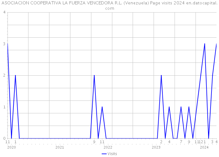 ASOCIACION COOPERATIVA LA FUERZA VENCEDORA R.L. (Venezuela) Page visits 2024 