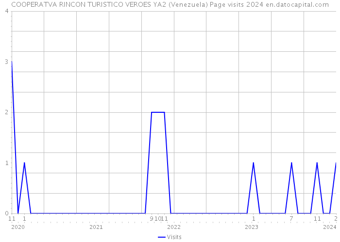 COOPERATVA RINCON TURISTICO VEROES YA2 (Venezuela) Page visits 2024 