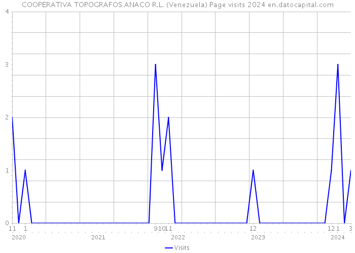 COOPERATIVA TOPOGRAFOS ANACO R.L. (Venezuela) Page visits 2024 