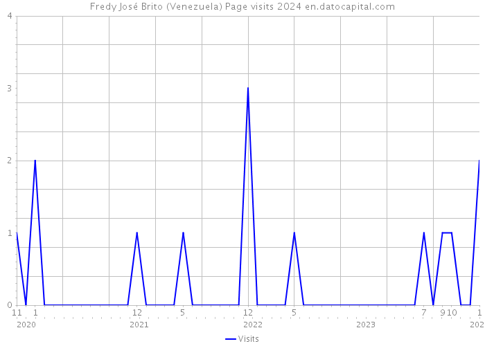 Fredy José Brito (Venezuela) Page visits 2024 