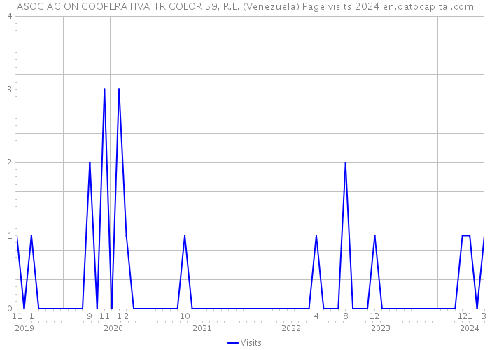 ASOCIACION COOPERATIVA TRICOLOR 59, R.L. (Venezuela) Page visits 2024 