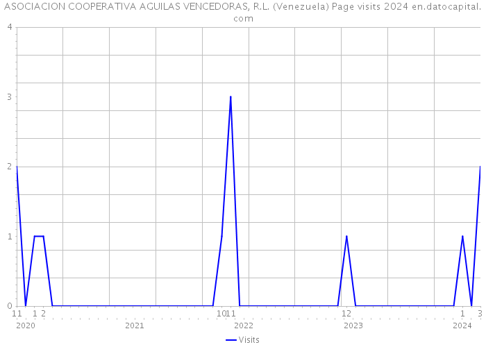 ASOCIACION COOPERATIVA AGUILAS VENCEDORAS, R.L. (Venezuela) Page visits 2024 