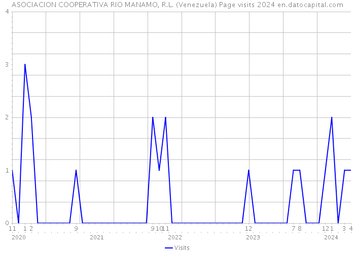 ASOCIACION COOPERATIVA RIO MANAMO, R.L. (Venezuela) Page visits 2024 