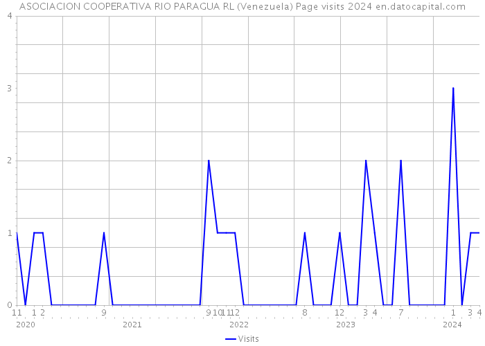 ASOCIACION COOPERATIVA RIO PARAGUA RL (Venezuela) Page visits 2024 