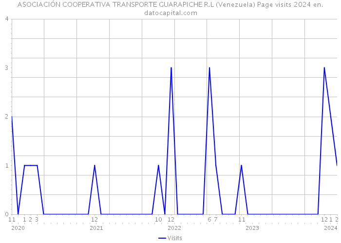 ASOCIACIÓN COOPERATIVA TRANSPORTE GUARAPICHE R.L (Venezuela) Page visits 2024 