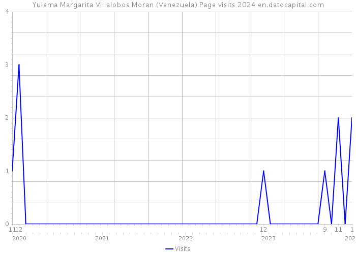 Yulema Margarita Villalobos Moran (Venezuela) Page visits 2024 