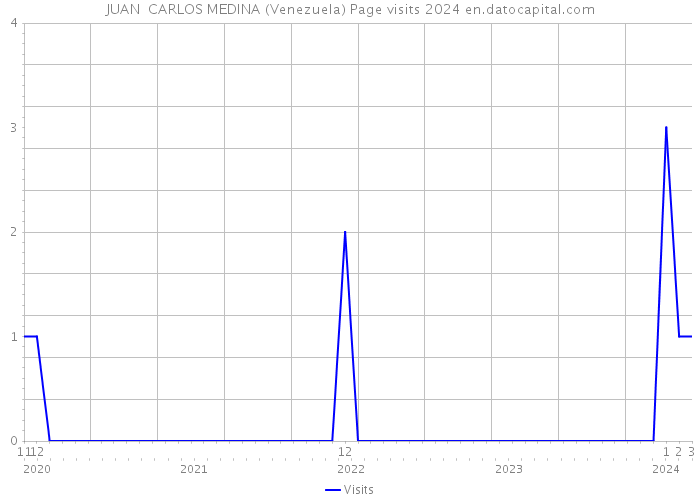 JUAN CARLOS MEDINA (Venezuela) Page visits 2024 