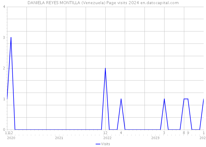 DANIELA REYES MONTILLA (Venezuela) Page visits 2024 
