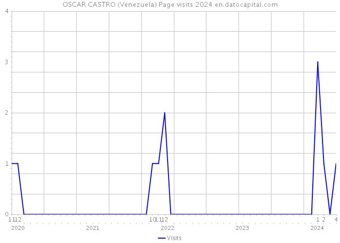 OSCAR CASTRO (Venezuela) Page visits 2024 