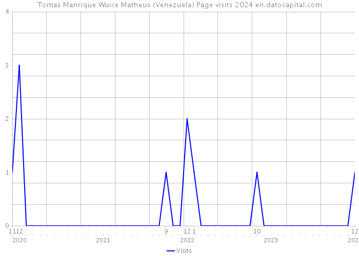 Tomas Manrique Wuice Matheus (Venezuela) Page visits 2024 