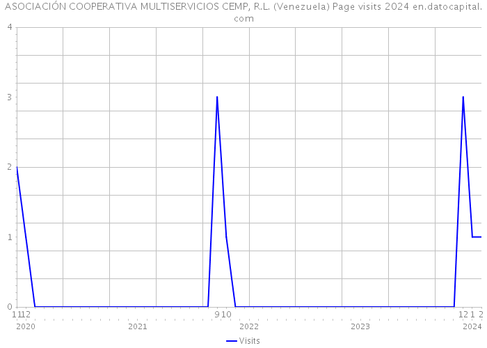ASOCIACIÓN COOPERATIVA MULTISERVICIOS CEMP, R.L. (Venezuela) Page visits 2024 