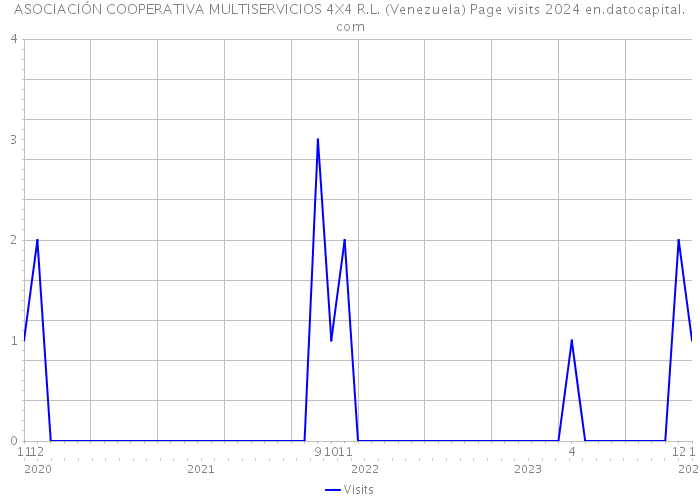 ASOCIACIÓN COOPERATIVA MULTISERVICIOS 4X4 R.L. (Venezuela) Page visits 2024 