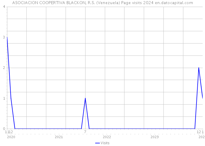 ASOCIACION COOPERTIVA BLACKON, R.S. (Venezuela) Page visits 2024 