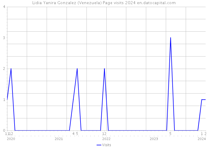 Lidia Yanira Gonzalez (Venezuela) Page visits 2024 