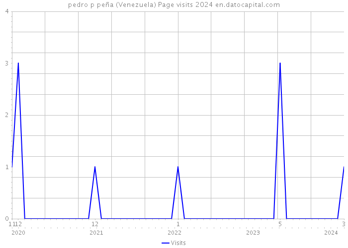 pedro p peña (Venezuela) Page visits 2024 