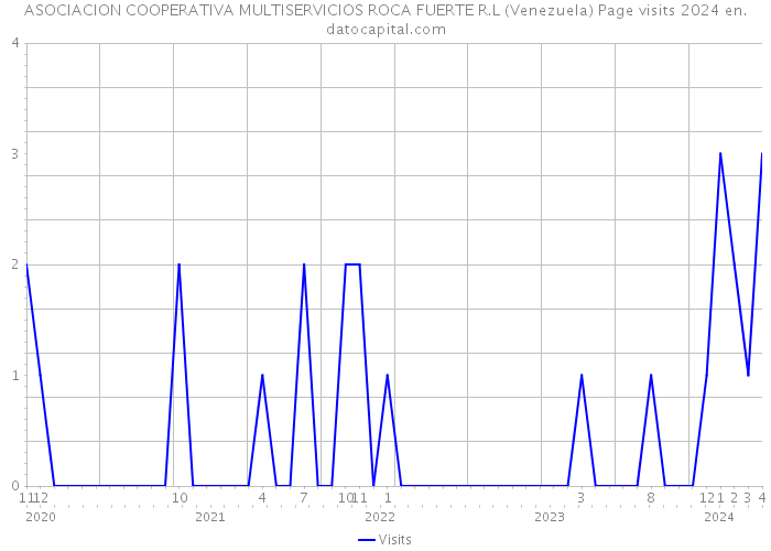 ASOCIACION COOPERATIVA MULTISERVICIOS ROCA FUERTE R.L (Venezuela) Page visits 2024 