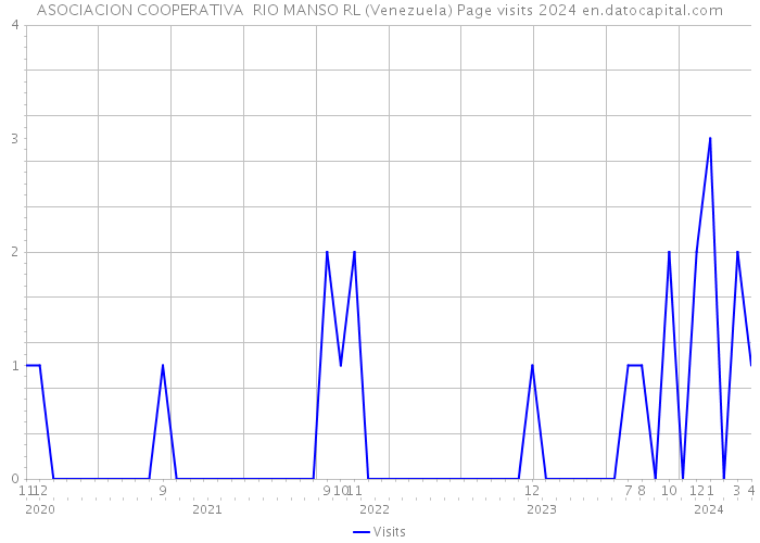 ASOCIACION COOPERATIVA RIO MANSO RL (Venezuela) Page visits 2024 