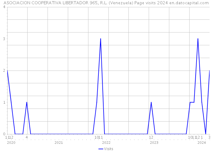 ASOCIACION COOPERATIVA LIBERTADOR 965, R.L. (Venezuela) Page visits 2024 